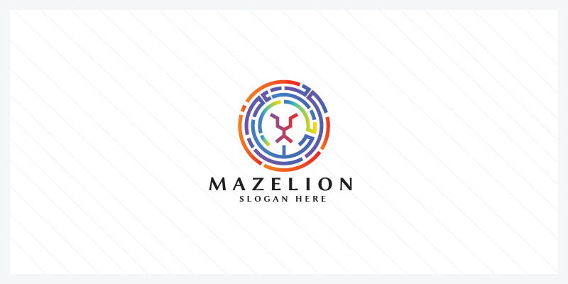 Maze Lion Pro Logo Templates