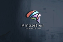 Amaze Brain Letter A Pro Logo Templates Screenshot 1