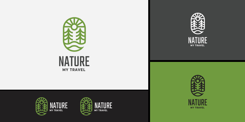 Nature Lake and Pine Logo