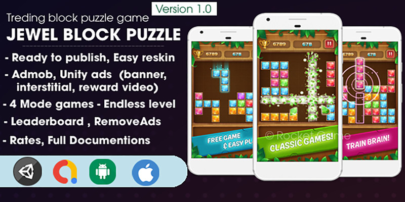 Jewel Block Puzzle Unity Source Code