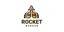 Rocket Burger Logo Template Screenshot 1