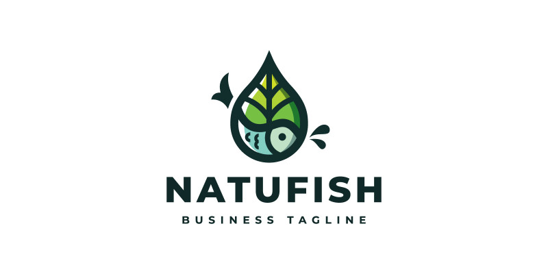 Nature Fish Logo Template