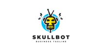 Bot Skull Logo Template Screenshot 1