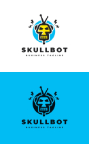 Bot Skull Logo Template Screenshot 3