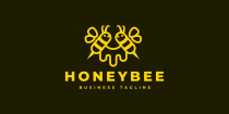 Nature Honey Bee Logo Template Screenshot 2