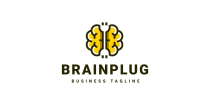 Brain Plug Logo Template Screenshot 1
