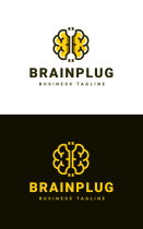 Brain Plug Logo Template Screenshot 3