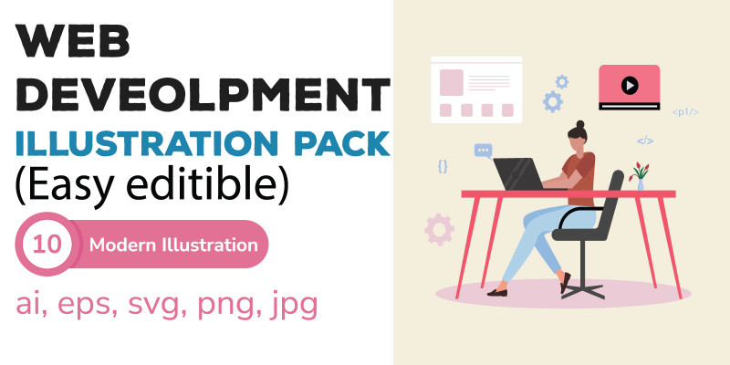 Web Development Illustration Pack