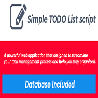 Simple ToDo List Manager PHP Script