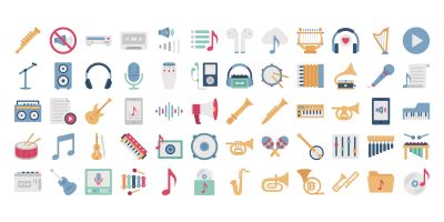 Multimedia and Music Icons Pack