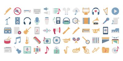 Multimedia and Music Icons Pack