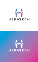 Hekatech - Letter H Logo  Template Screenshot 3