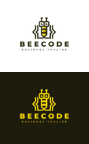 Bee Code Logo Template Screenshot 3