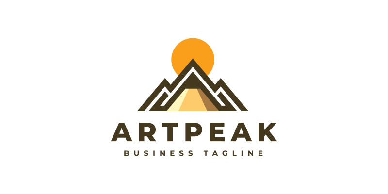 Mountain Art Logo Template