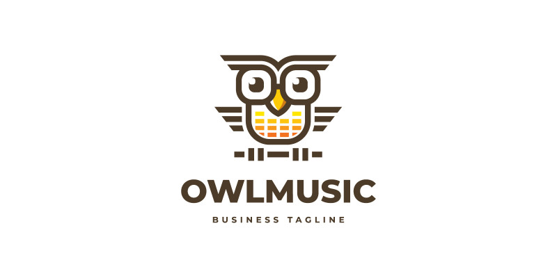 Owl Music Logo Template