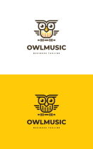 Owl Music Logo Template Screenshot 3