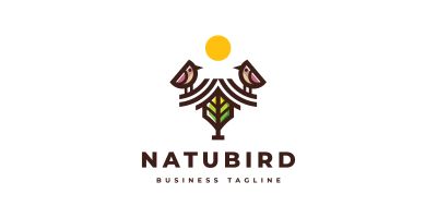 Nature Bird Logo Template