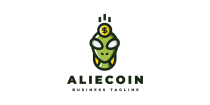 Alien Coin Logo Template Screenshot 1