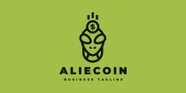 Alien Coin Logo Template Screenshot 2