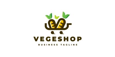 Vegetable Shop Logo Template