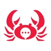 Crab Chat Logo Template