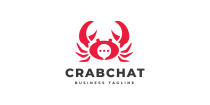 Crab Chat Logo Template Screenshot 1