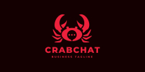 Crab Chat Logo Template Screenshot 2