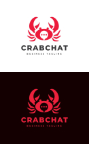 Crab Chat Logo Template Screenshot 3