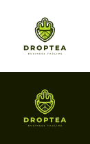 Nature Drop Tea Logo Template Screenshot 3