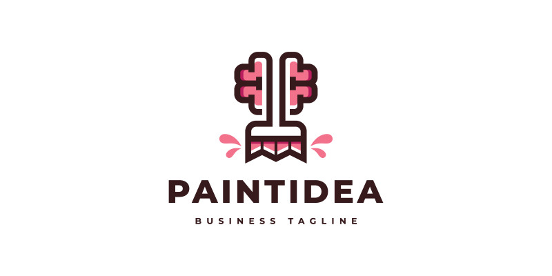 Paint Idea Logo Template