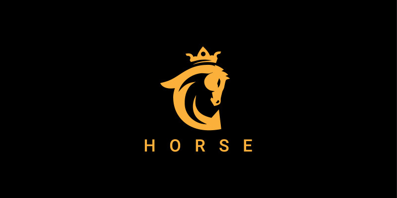 Letter C Horse Logo