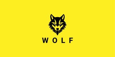 Wolf  HeadLogo Template