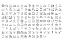 Nature Parks and Plants Icons Pack AI SVG EP Screenshot 6