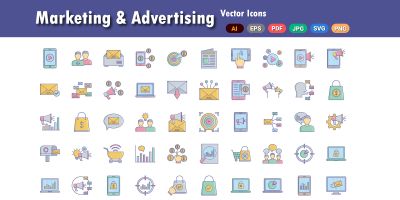 Marketing And Advertising Icons Pack