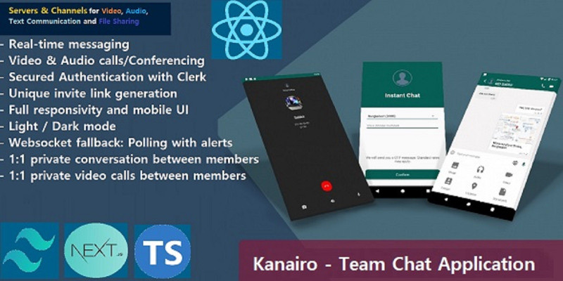 KanairoServer - Team Chat Application React NodeJS