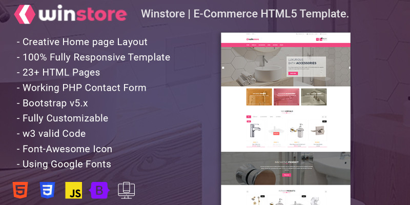 Winstore - Bootstrap html5 Ecommerce template