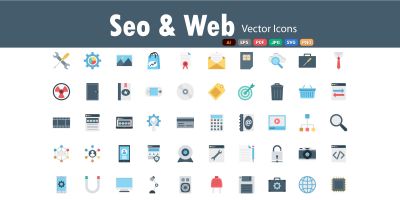 SEO And WEB Vector Icons