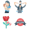 Parent Day Color Vector icon