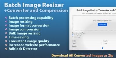 Batch Image Resizer Converter and Compression