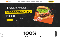 FoodPortal  - HTML Landing Page Template Screenshot 1