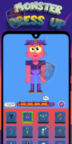 Monster Dress Up - Android Buildbox 3D Screenshot 1