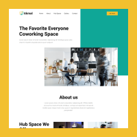  Akmal - Coworking Space Landing Page Template 