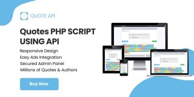 Quote API PHP Script