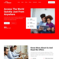 Broadband And Internet Provider Landing Page