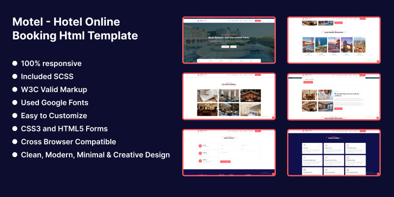 Motel - Hotel Online Booking Html Template