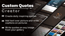 Custom Quotes Creator - Android Source COde Screenshot 1