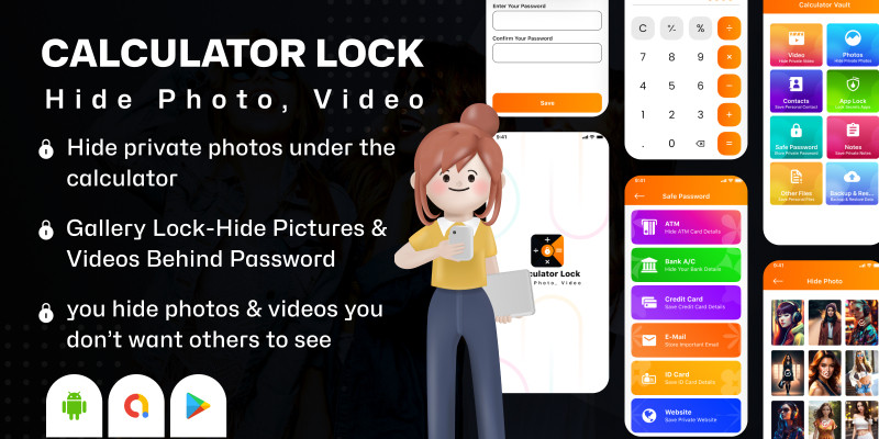 Calculator Lock - Hide Photo Videos and Documents