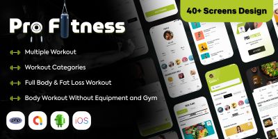 Prefit - Fitness And Home Workout - Flutter Templa