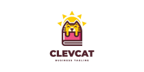Clever Cat Logo Template Screenshot 1