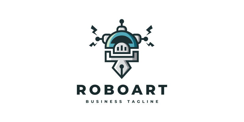 Robot Art Logo Template